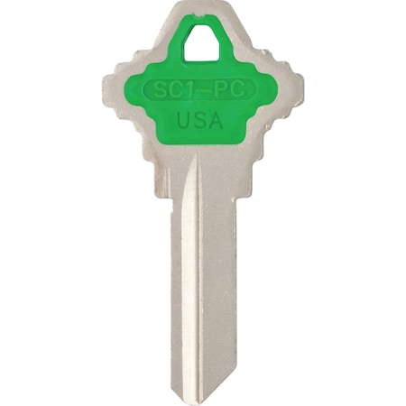 Ilco Schlage Design Decorative House Key SC1-Green, 5PK IAK00002502