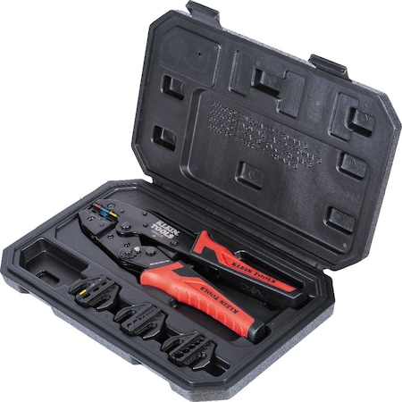Klein Tools Ratcheting Crimper Set, 10-22 AWG 3000CRKIT