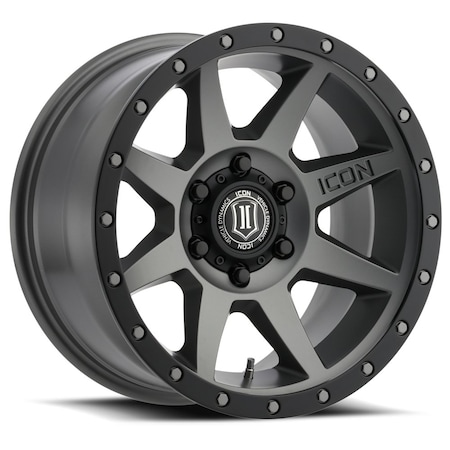 Icon Vehicle Dynamics ICON ALLOYS, REBOUND, 17x8.5, TITANIUM, 6x5.5 1817858347TT