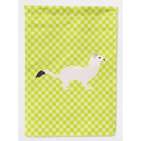 Carolines Treasures Stoat Short-Tailed Weasel Green Flag Garden Size BB7698GF