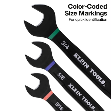Klein Tools Ratcheting Combination Wrench Set, SAE / Metric, 18-Piece 69418CG