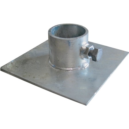 Multinautic Base Plate, Galvanized Steel, For: Stationary Dock or a Gangway 11107