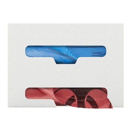 Origin Dispensing Solutions Bag Dispenser-Double-Standard-ABS, White BG20X02WH