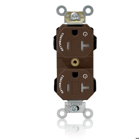 Leviton Straight Blade Receptacle, 5-20R, 20 A, 125V AC, Flush Mount, Self-Grounded MT563-2S