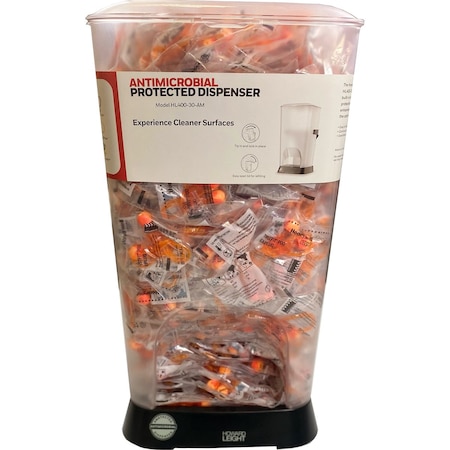 Honeywell Howard Leight Prefilled TrustFit Antimicrobial-Protected Dispenser, TFPOD-30, 400PK HL400-TFPOD-30-AM