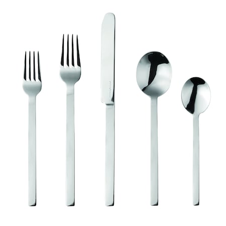 Mepra Stile By Pininfarina Flatware  Set - 5 Pcs. - Mirror 107522005