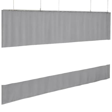 Tarps Now 8' H X 12' W Industrial Curtain with Clear Window ICISC-0812