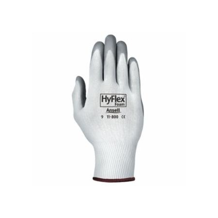 Hyflex Foam Nitrile Coated Gloves, Size 7, Grey/White, 11-800, 12PK 012-11-800-7