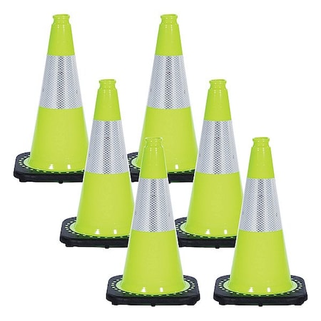 Mr. Chain Traffic Cone, Green, 18 in H, PVC 87577-6