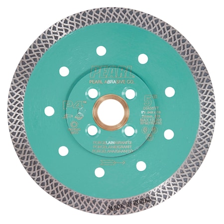 Pearl P4 Thin Mesh Turbo Porcelain Blade 5 in. 5/8 in.-20mm-7/8 in. 4 Holes DIA05TT