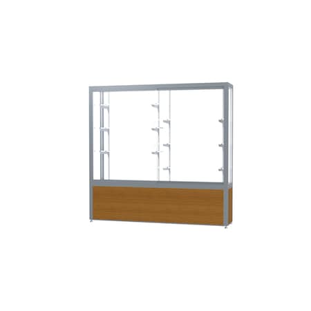 Ghent Display Case 72x66x16, White, Satin 10406WB-SN-K