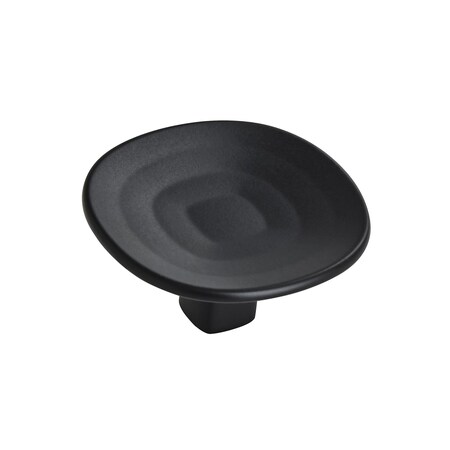 Amerock Concentric 1-9/16 in 40 mm Diameter Matte Black Cabinet Knob BP36810MB