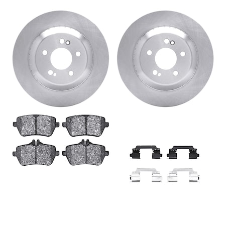 Dynamic Friction Co DFC Rotors with EURO 5000 Ceramic Brake Pads includes Hardware 6612-63464