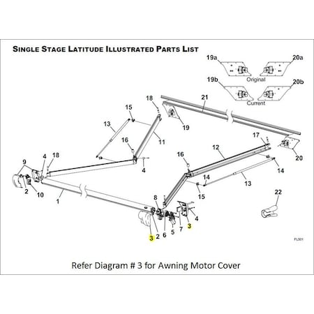 Carefree/Co. AWNING-REPAIR PARTS RV R001783-006