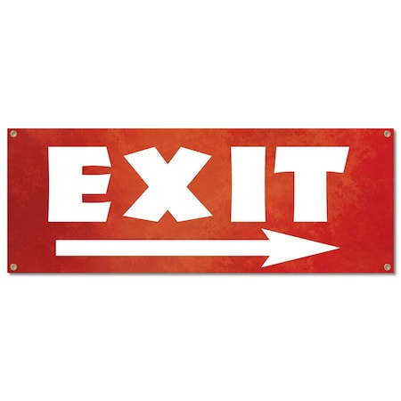 Signmission Exit, 18 Inch, Banner B-30374