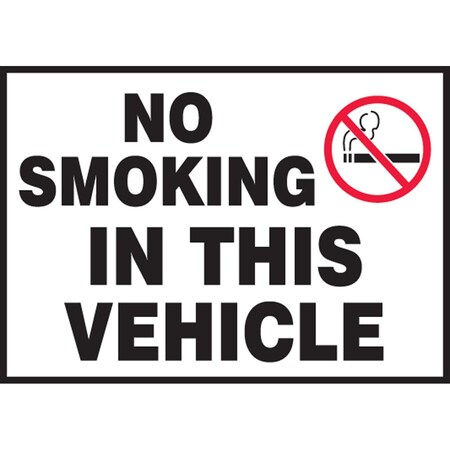 Accuform TRAFFIC SAFETY LABEL NO SMOKING IN LVHR518VSP