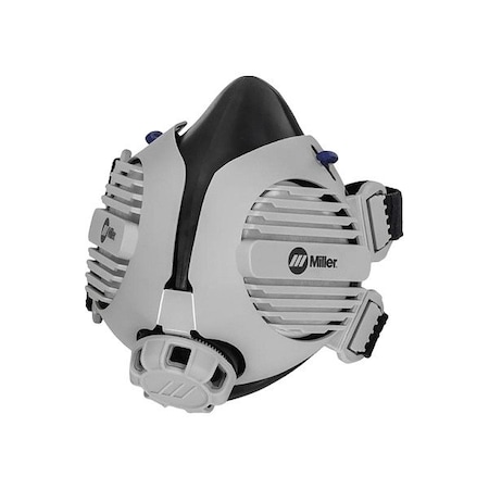 Miller Electric LPR-100(TM) Gen. II Half Mask Respirator, LPR-100 Series, P100, Snap-In Gasket, Size, S/M 294961