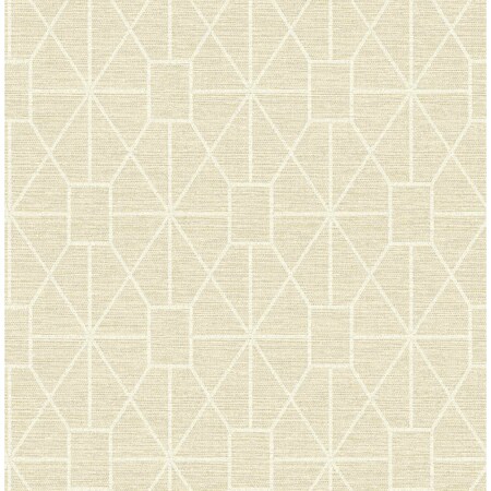 Advantage Stevenson Natural Trellis Wallpaper 4157-25014