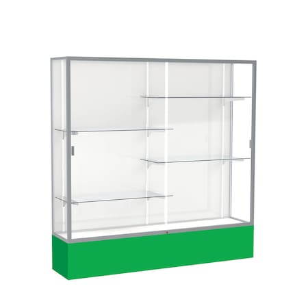 Ghent Spirit Floor Display Case 72x72x16, White, Satin 376WB-SN-KG