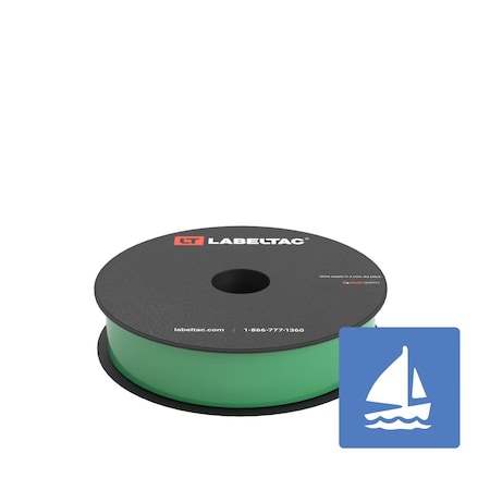 Labeltac Marine Supply 1in x 150ft LT4/Pro X, Green LT105MN