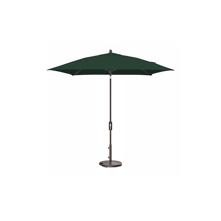 Treasure Garden 7.5 ft Square Patio Umbella, aluminum, fiberglass ribs, outdoor, Forest Green UM847SQ-00 5446 Forest Green