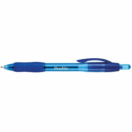 Paper Mate Retractable Ballpoint Pen, 1.4 mm, Blue PK12 89466A