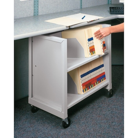 Datum Storage Mini File Cart, Letterr/Legal Shlvs, Tan BFC-4