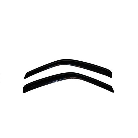 Ventshade Rainguards, Aerodynamic Design, Tape-On, Smoke, Acrylic, Set Of 2 92455