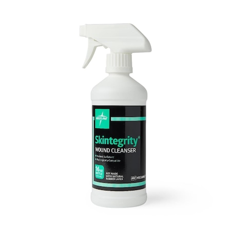 Medline Skintegrity Wound Cleanser with Educational Packaging, 16 oz. Bottle with Trigger Sprayer MSC6016EPH