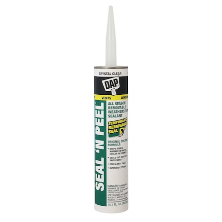 Dap SEAL 'N PEEL REMOVEABLE CAULK CLR 10.1OZ 12PK 7079818351