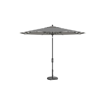 Treasure Garden 11 ft Patio Umbella, aluminum, fiberglass ribs, outdoor, Kinzie Coal Stripe UM841-09 6668 Kinzie Coal Stripe