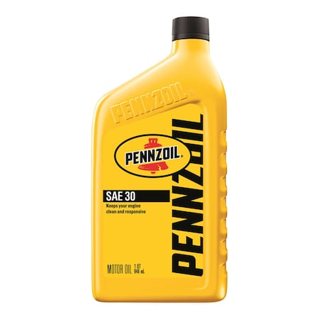 Pennzoil Engine Oil, 30W, Conventional, 1 Qt. PENZ30
