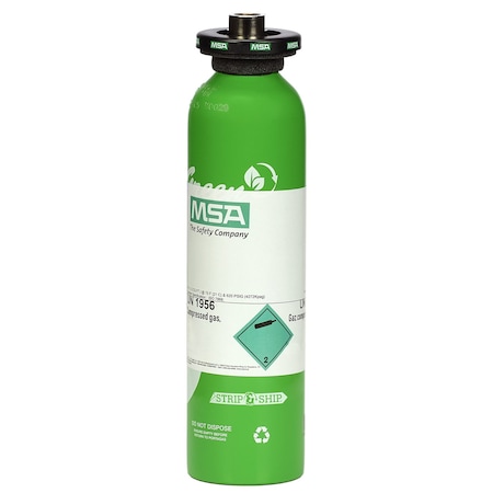 Msa Safety Calibration Gas Lel, O2, Co, H2s + Co2 10104621