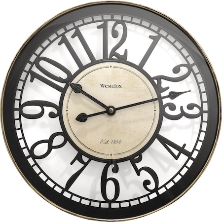 Westclox 12'' Open Arabic Wall Clock 33022A
