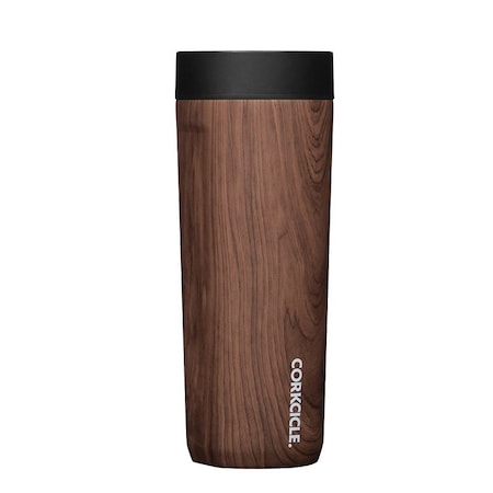 Corkcicle Sierra Series Commuter Cup Travel Coffee Mug, 17 oz, Ceramic, Walnut Wood 2817PWW