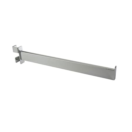 Luggage Loader TV-17 16 in. Twist-On Straight Arm for Square Tubing Rack - Chrome LU2570331