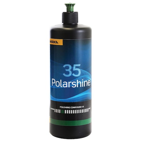 Mirka Abrasives Polarshine Polishing Compound, 1 Liter Bottle, White, Paste PC35-1L
