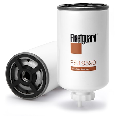 Fleetguard Fuel Filter, 6.125 in, Spin-On FS19599