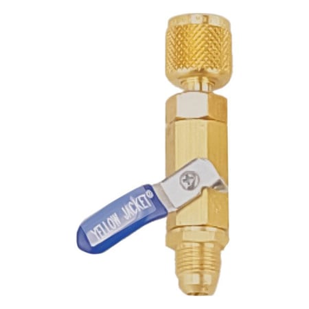 Yellow Jacket Ball Valve, 8 1/2 in L, Brass 93846