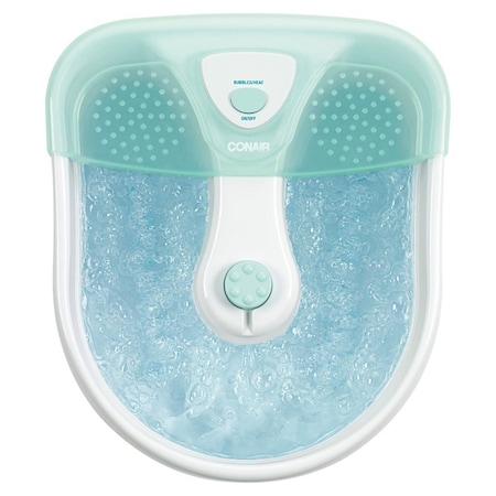 Conair Body Benefits Heated Bubbling Foot Spa Massager in Mint FB27TG