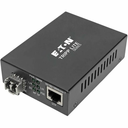 Eaton Eaton Media Converter, Ethernet to Multimode Fiber LC, 10/100/1000 Mbps N785-INT-PLCMM1