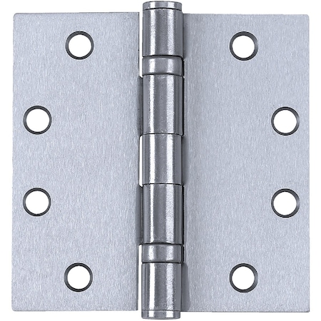 Tell Commercial Stainless Steel 4-1/2'' Square Ball Bearing NRP Hinge HG100316