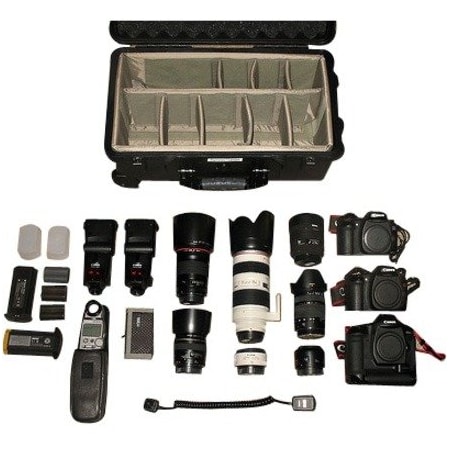 Pelican Black Protective Case, 22"L x 13.81"W x 9"D, Latch: Double Throw 1510