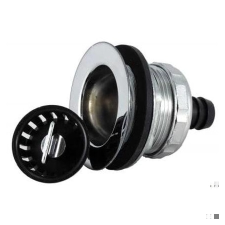 Jr Products STRAINER W/THREADED BASKET, TAIL FLANGE, SLIP NUT, LOCKNUT, RUBBER WAS 9490-217-022