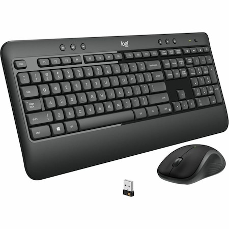 Logitech MK540 Wireless Keyboard Mouse Combo, Black, 4PK LOG920008671