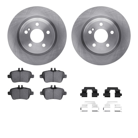 Dynamic Friction Co DFC Brake Rotor with 5000 Brake Pads and Hardware Kit 6512-63469