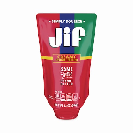 Jif Creamy Peanut Butter Pouch, 13 oz SMU24545