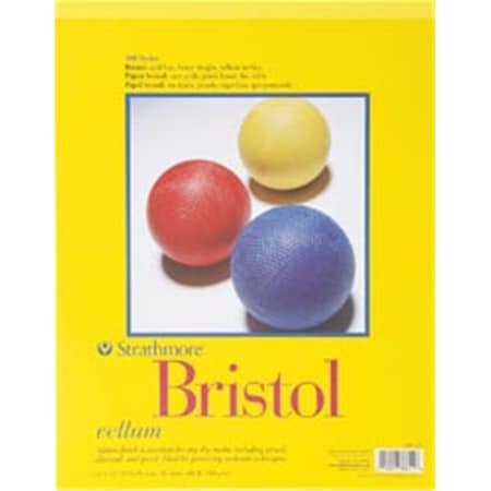 Pro Art Pro-Art 457749 Strathmore Bristol Vellum Paper Pad 11 in. x 14 in. -20 Sheets 342-111