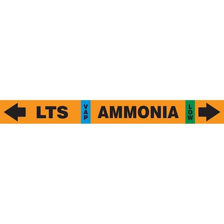 Accuform IIAR SELFSTICK AMMONIA PIPE MARKER RAK116T
