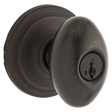 Kwikset Signature Series Keyed Entry Knob, Metal, Venetian Bronze 740L-11P